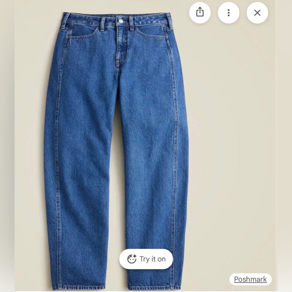 Jcrew Barrel Leg Jean